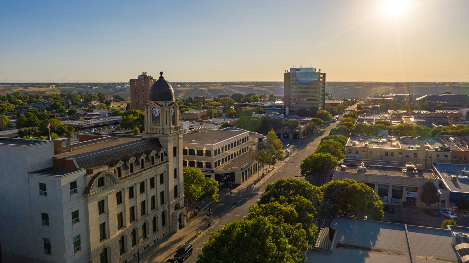 Downtown Lethbridge where most leads are located